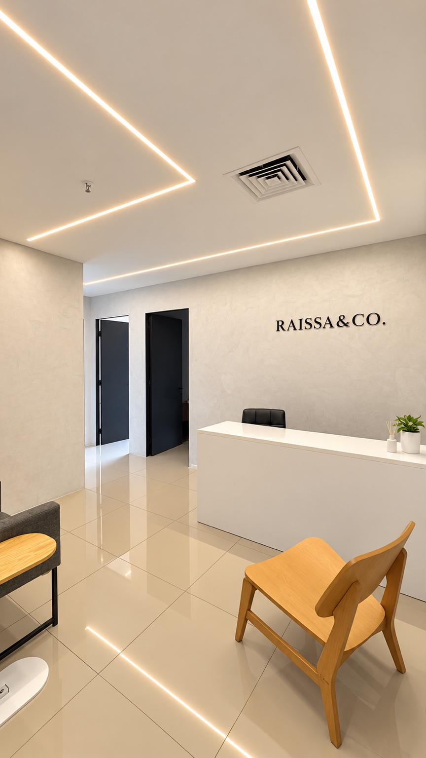 Reception at the Barra da Tijuca location of Studio Raissa Velasco